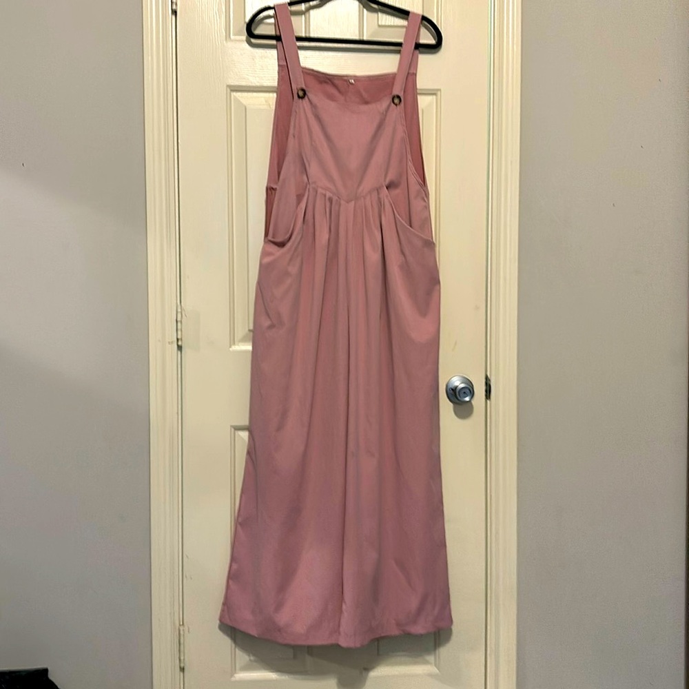 Wide Leg Overall Jumpsuit